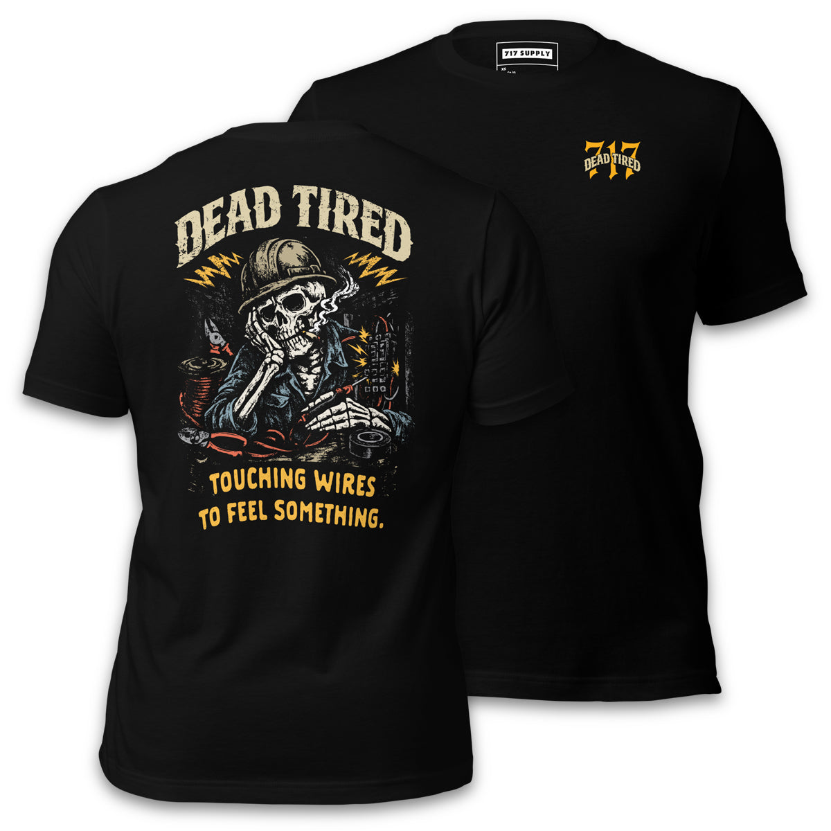 Dead Tired Electrician Shirt