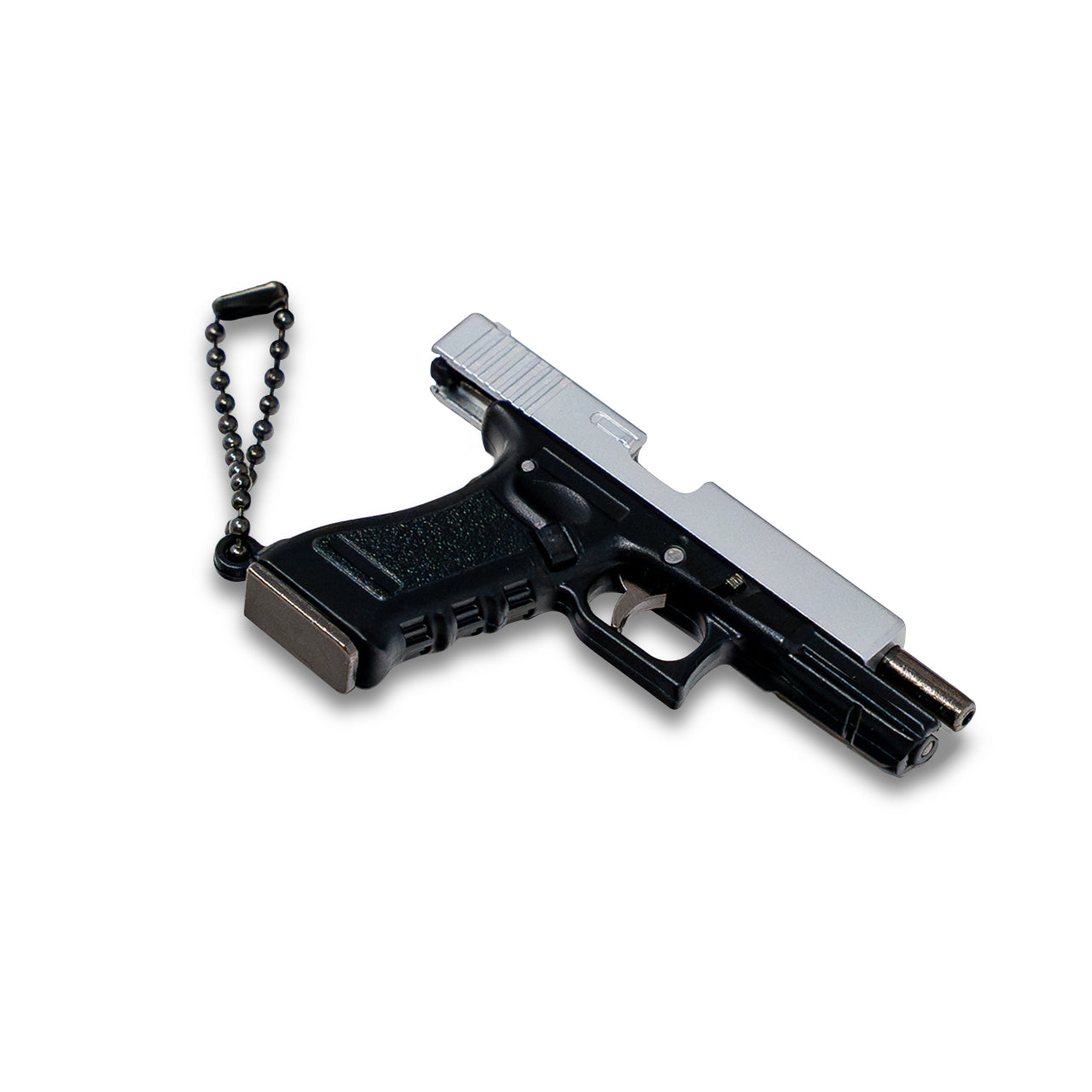 Pew Pew Keychain - Black/Silver