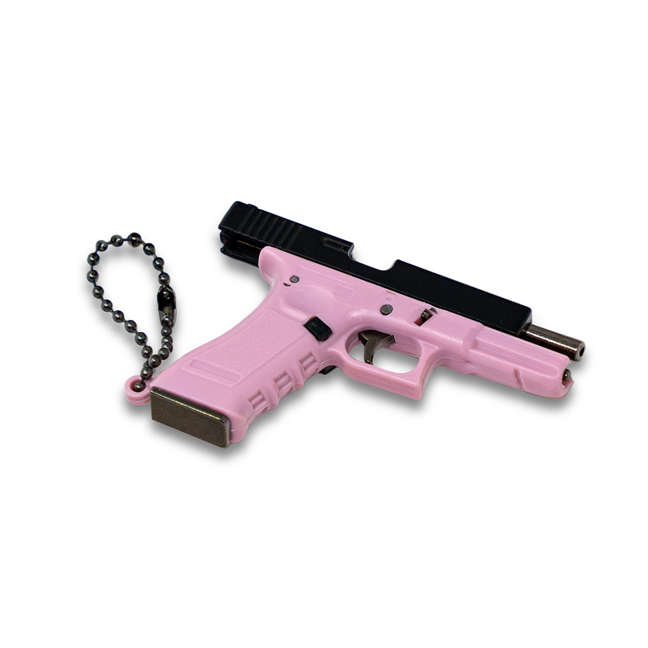 Pew Pew Keychain - Pink/Black