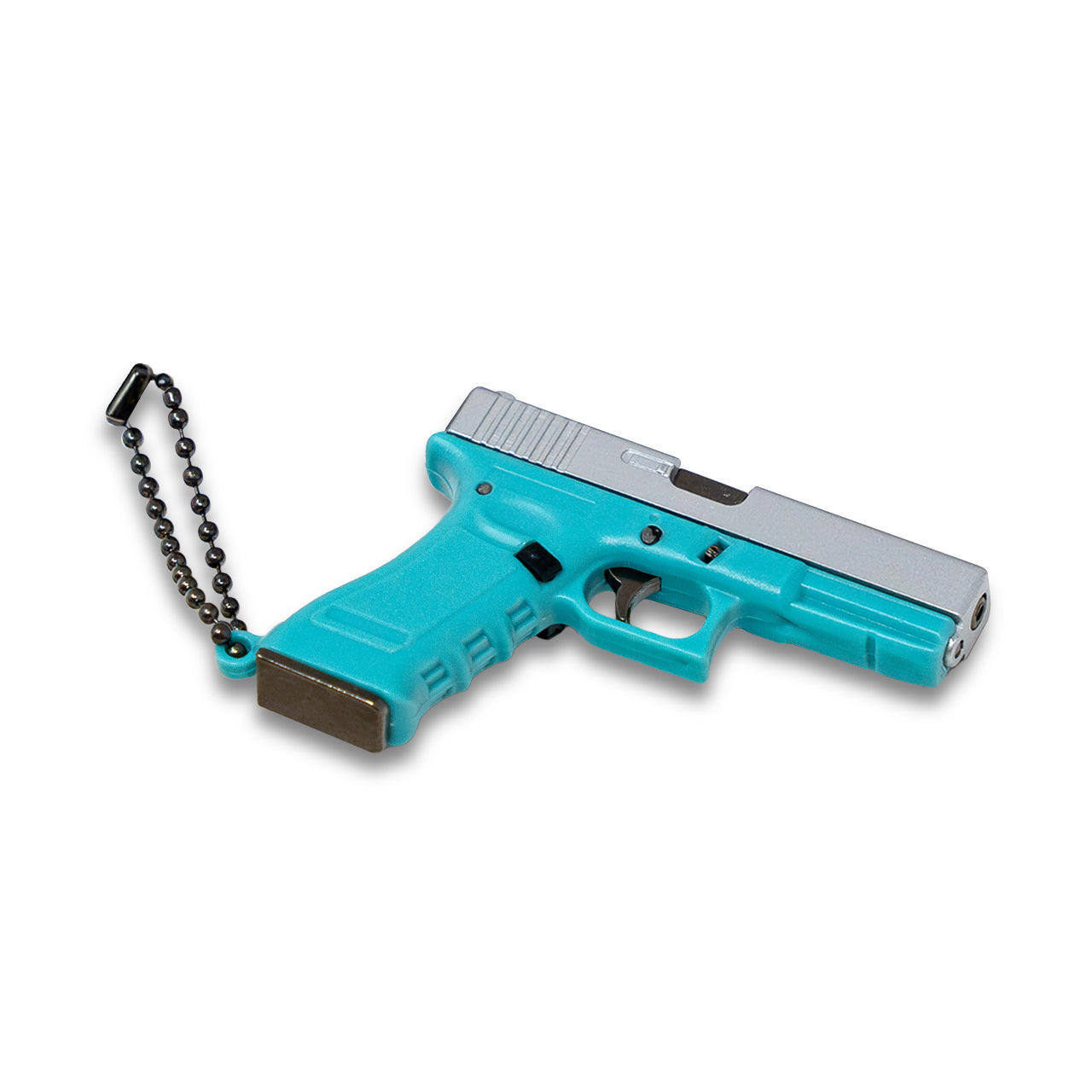 Pew Pew Keychain - Blue/Silver