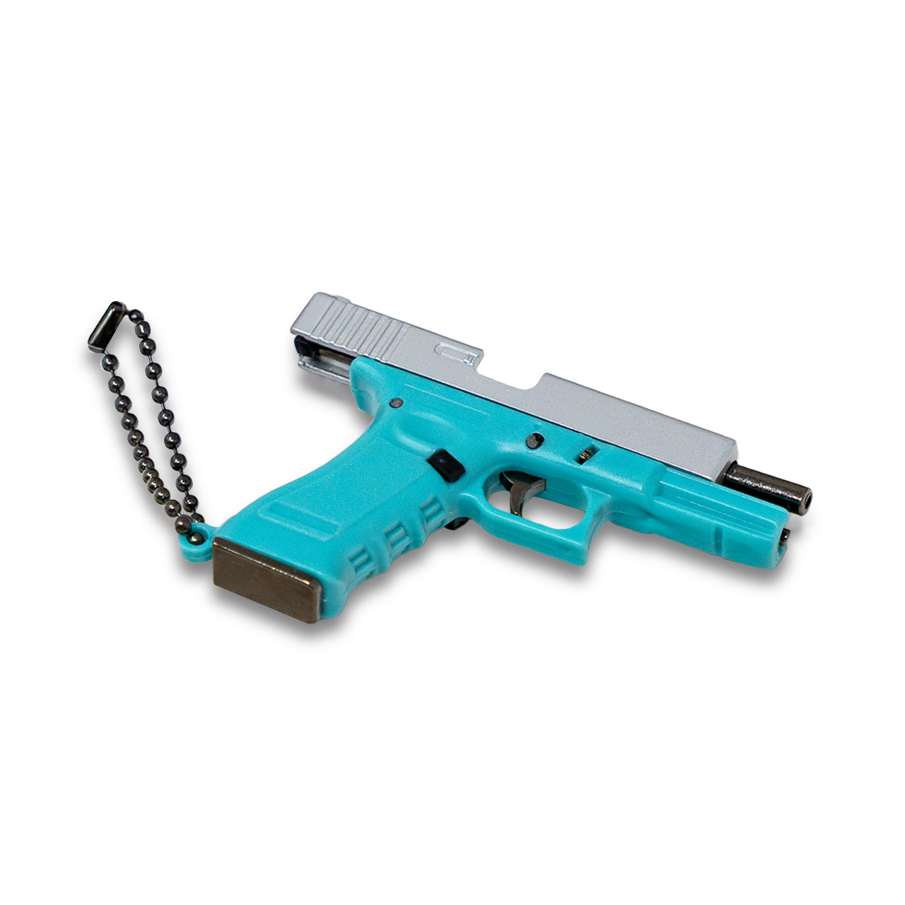 Pew Pew Keychain - Blue/Silver