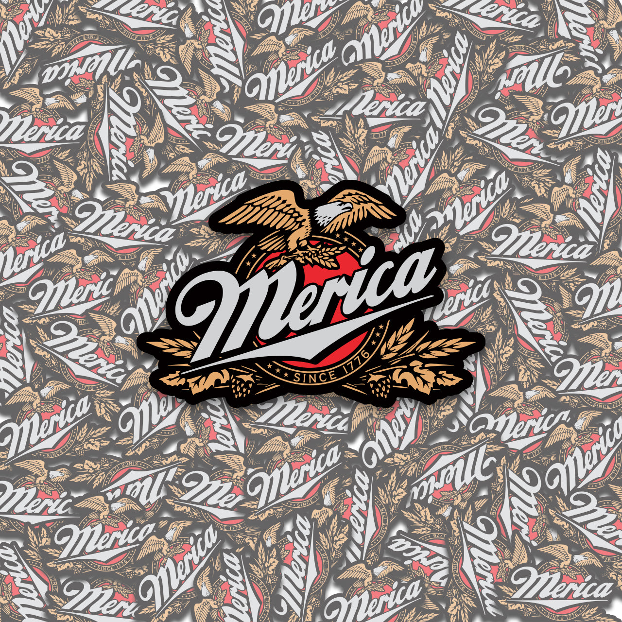 Merica Sticker