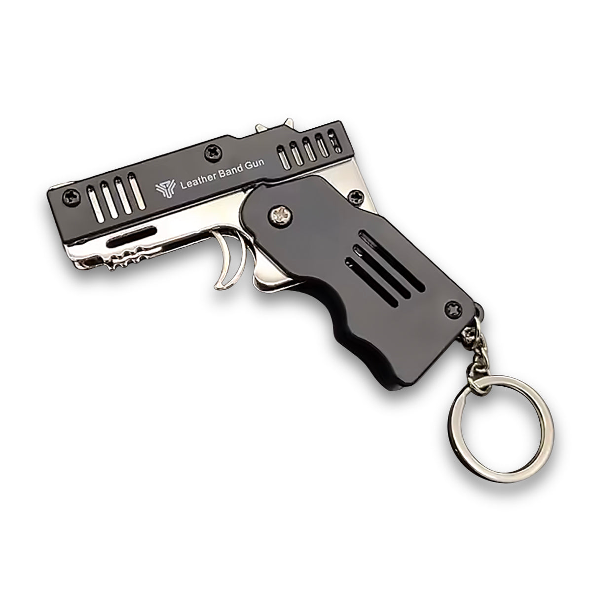 Black Rubber Band Gun Keychain