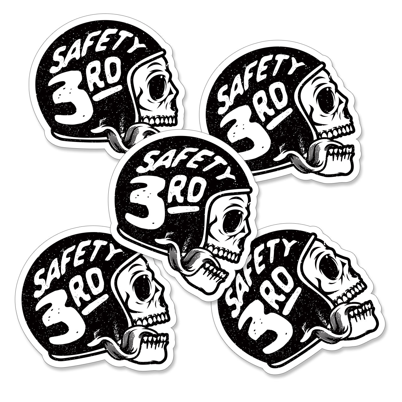 Safety 3rd Sticker - 5 Pack