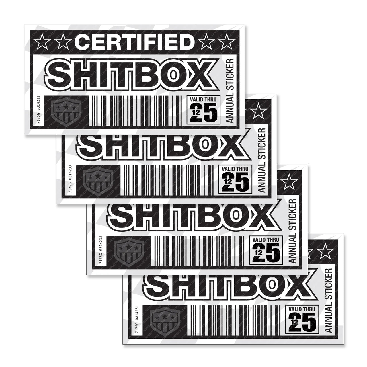 Certified S-Box Sticker - Packs of 4