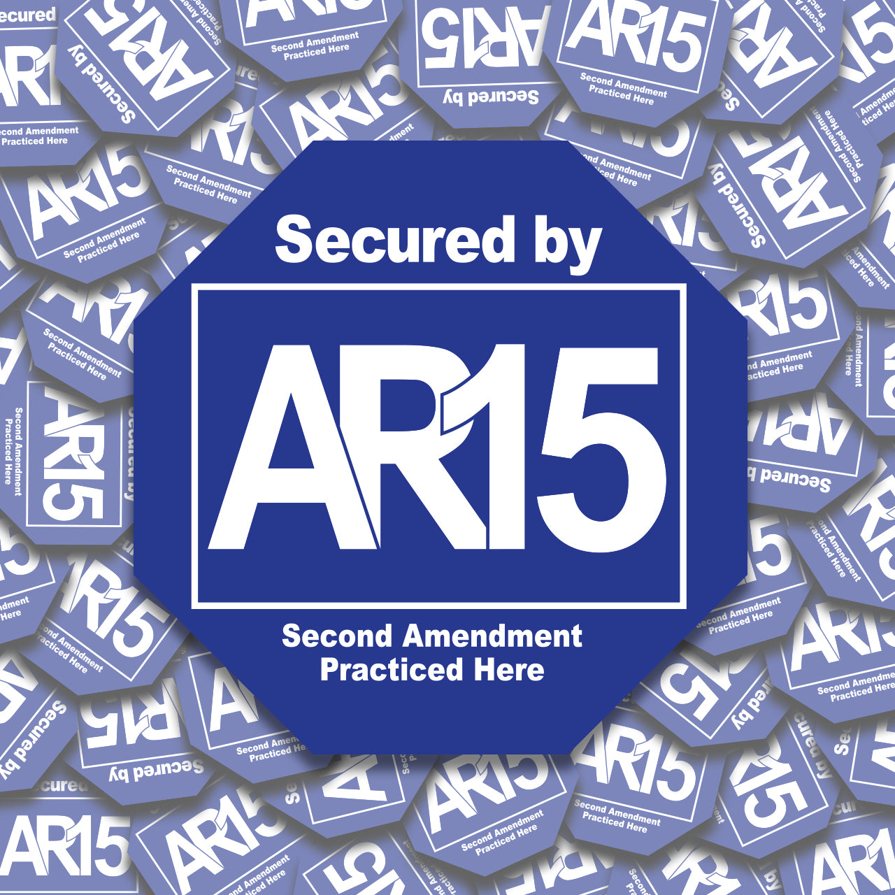 Secured by AR15 Sticker