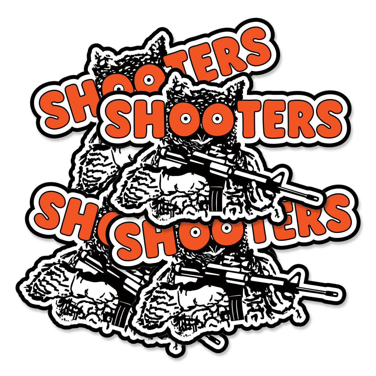 Shooters Sticker - 4 Pack