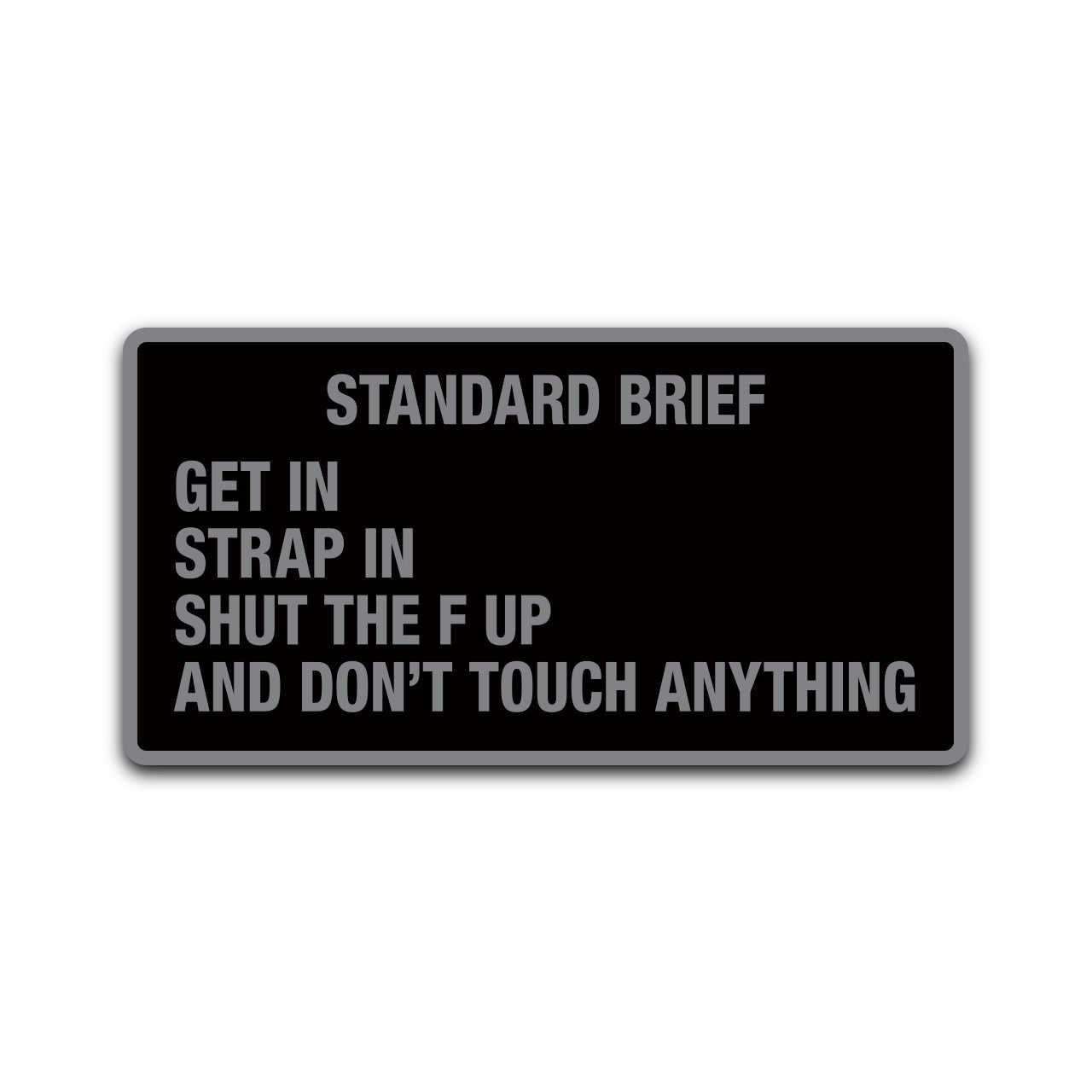 Standard Brief Sticker