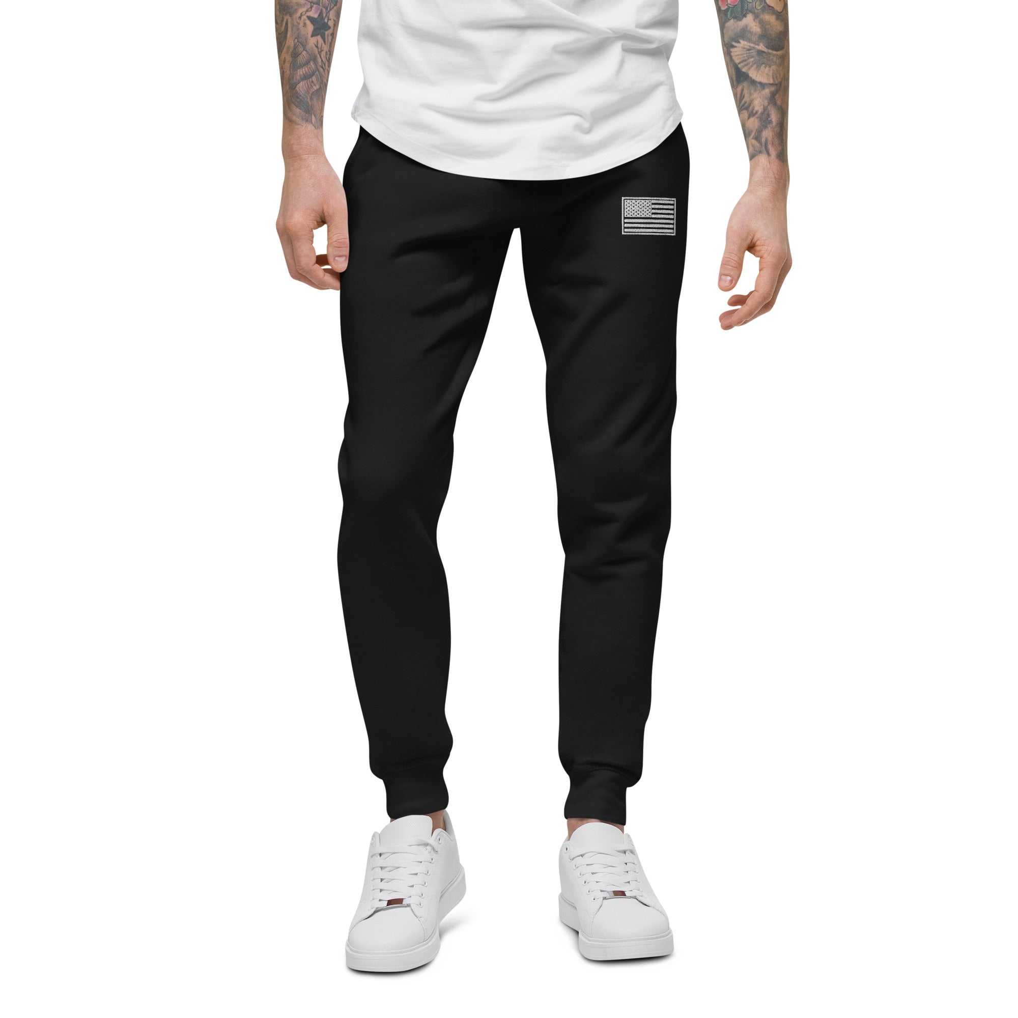 White Flag Black Joggers