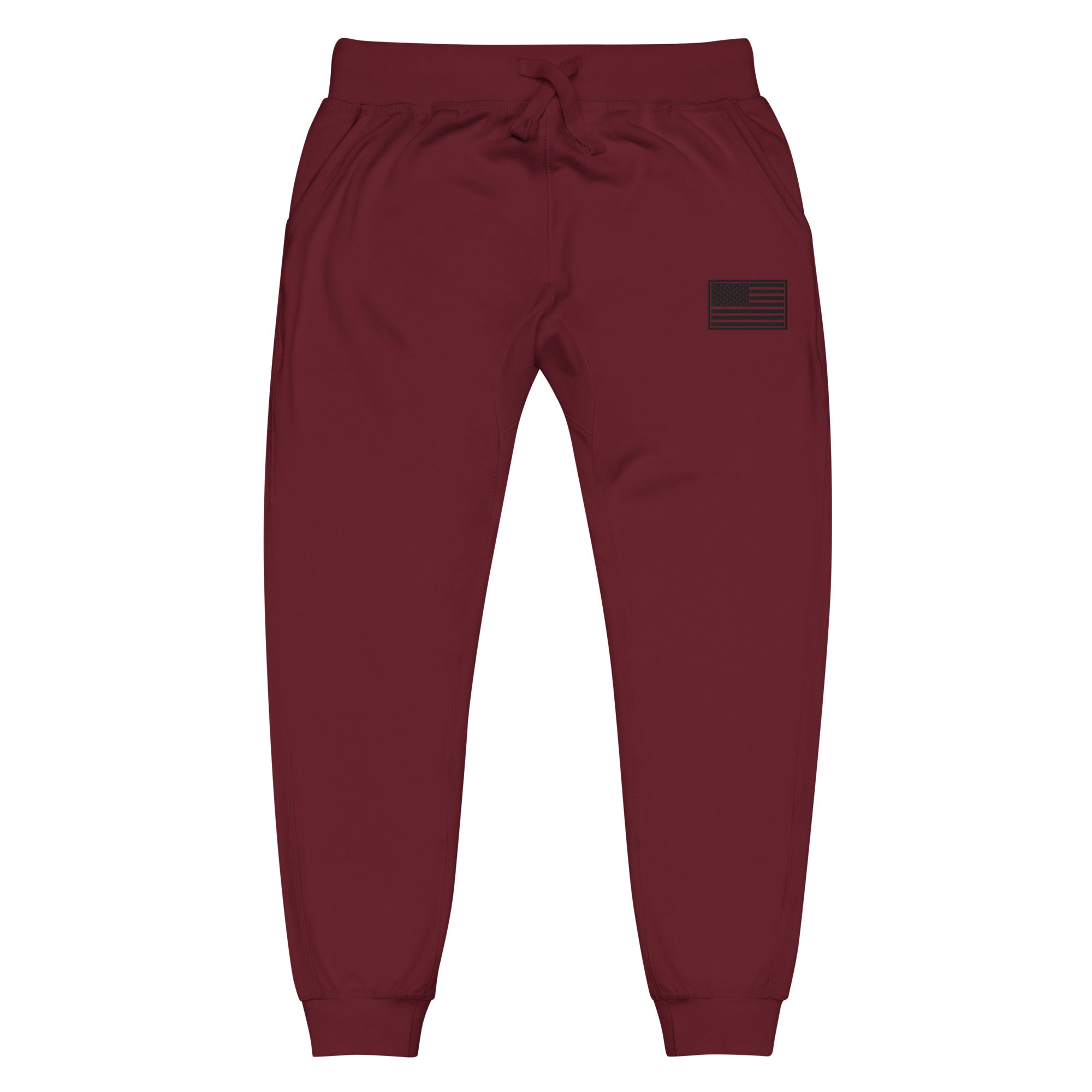 Maroon USA Flag Joggers