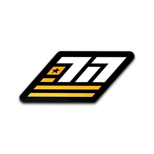 717 Speed Flag Sticker (Yellow)