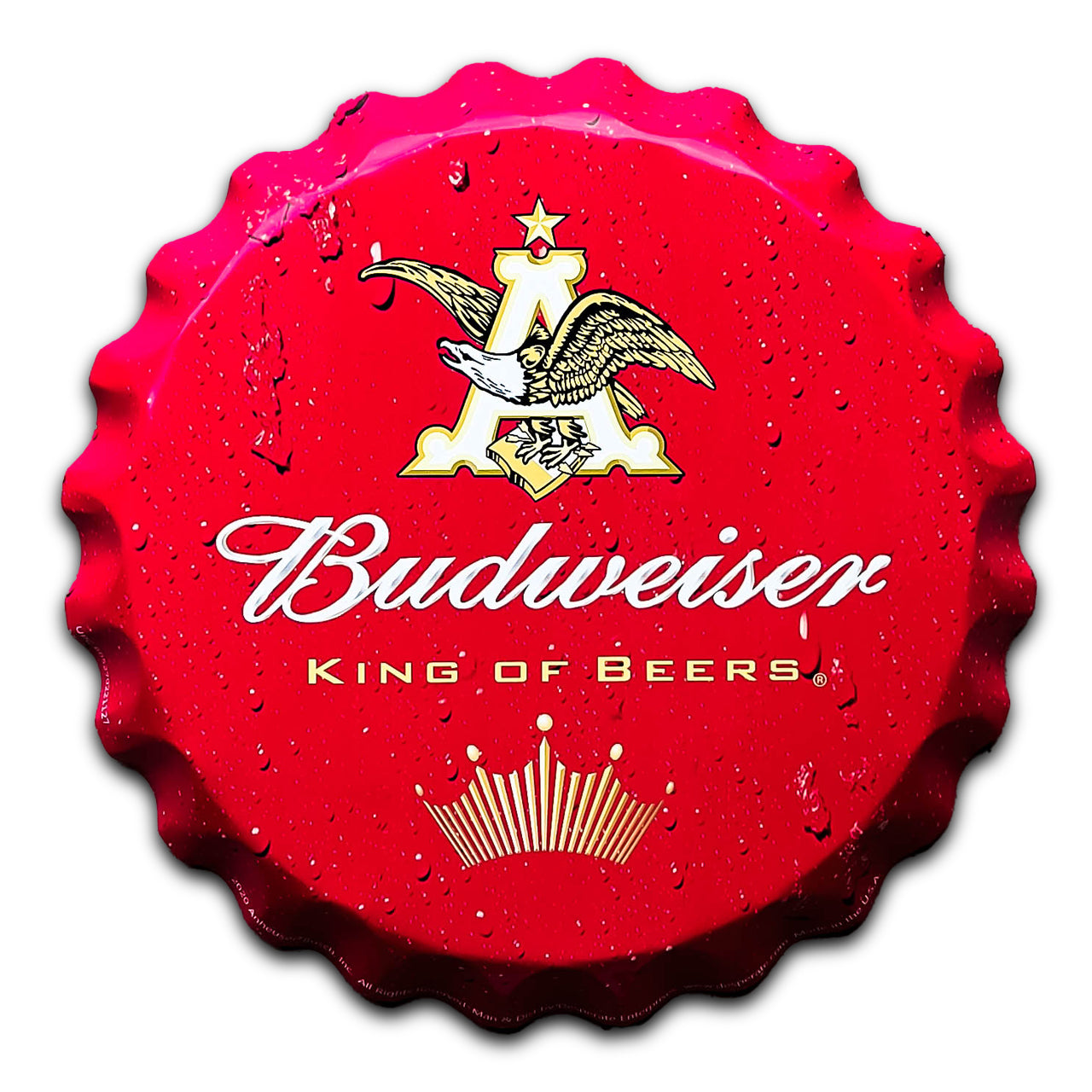 Budweiser Bottle Cap Sign