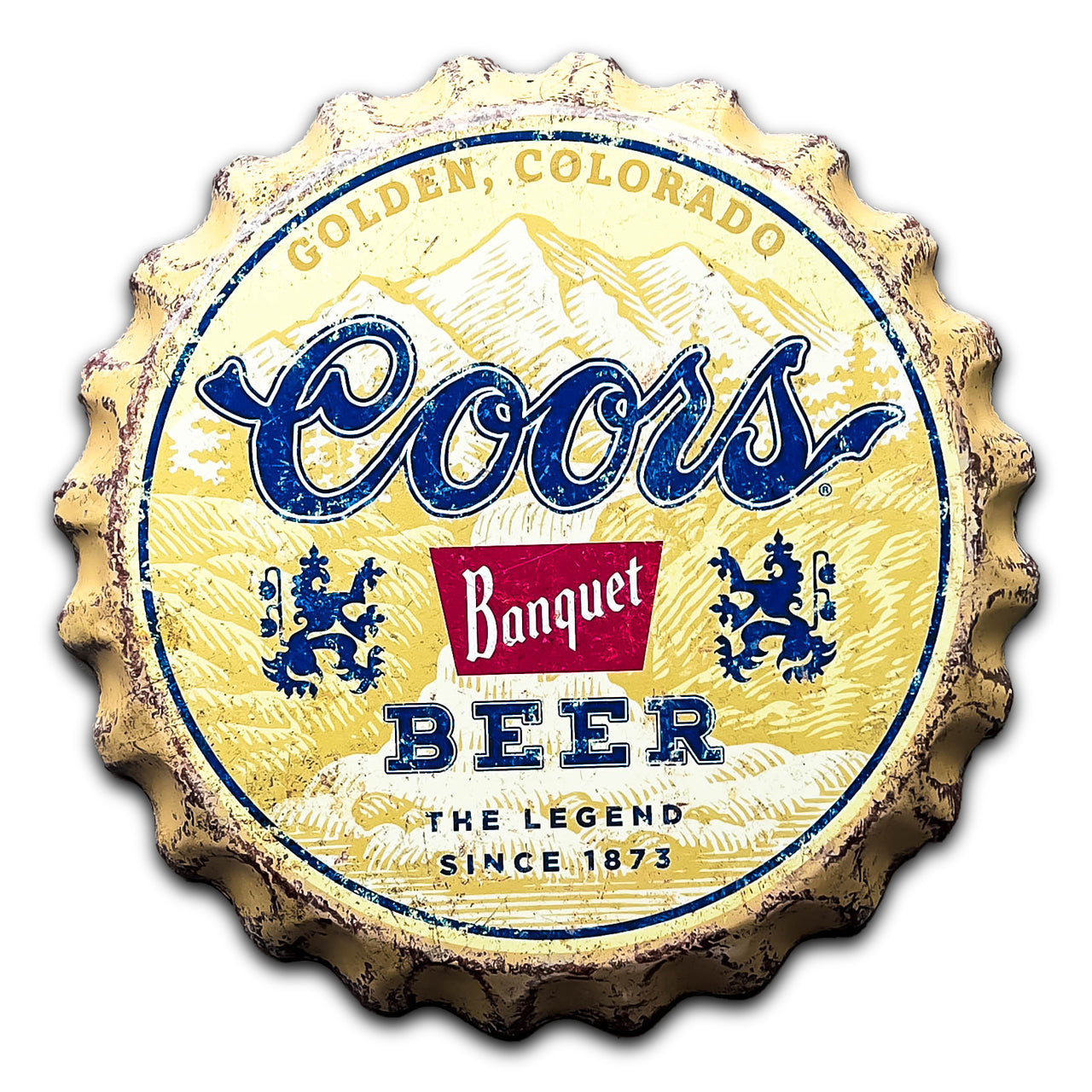 Coors Bottle Cap Sign