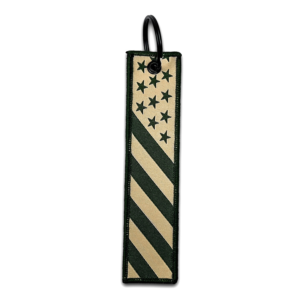 USA Flag (ODG/Tan) Keytag