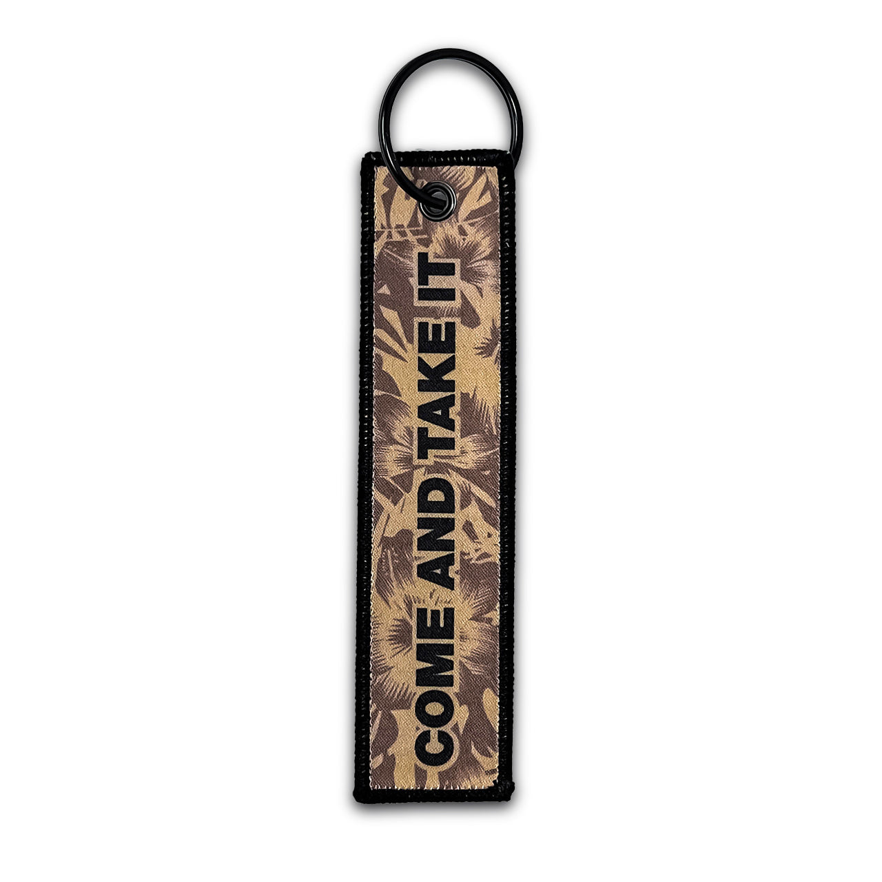 Tan Tropicamo Keytag